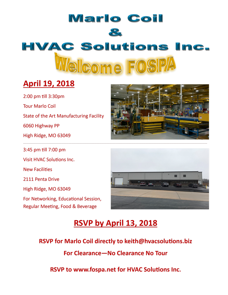 April 19th - Marlo Coil and HVAC Solutions Inc.