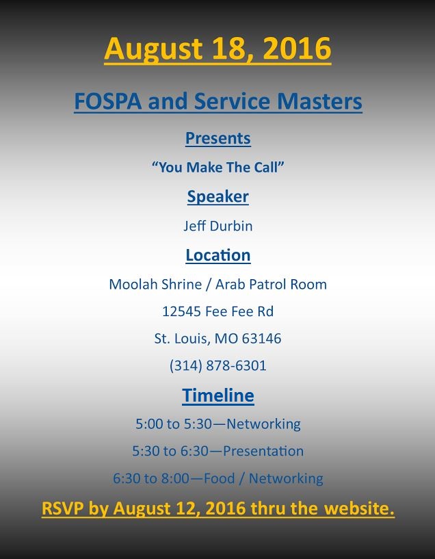 FOSPA /Service Master present - You make the call
